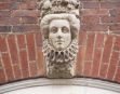 Carved female head - Cambridge treasure hunt